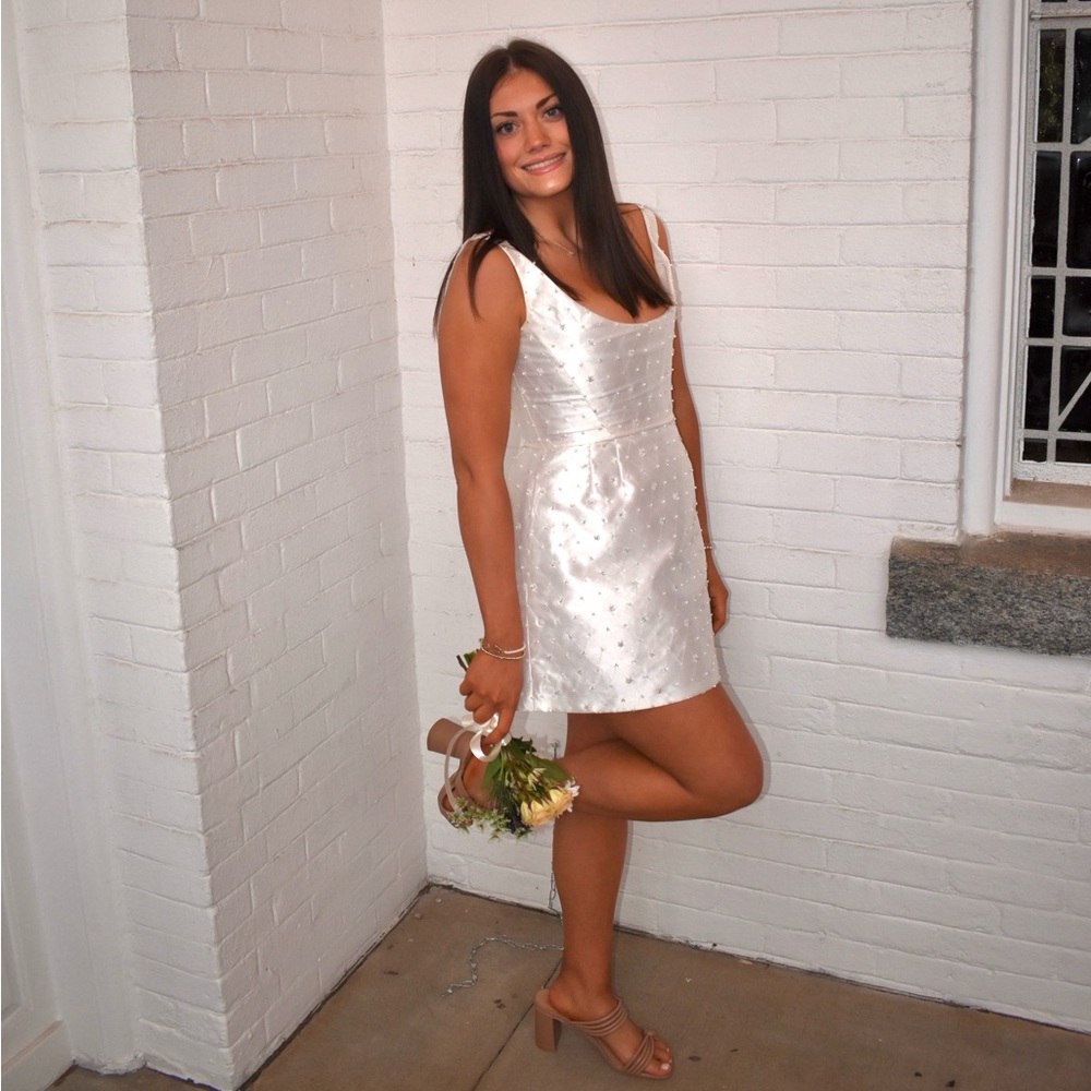 Watters Mini Dress, Style: Obsessed, Pearl Embellished
Retails for $435